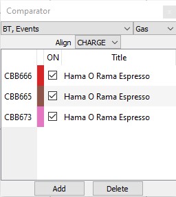 Comparator Dialog
